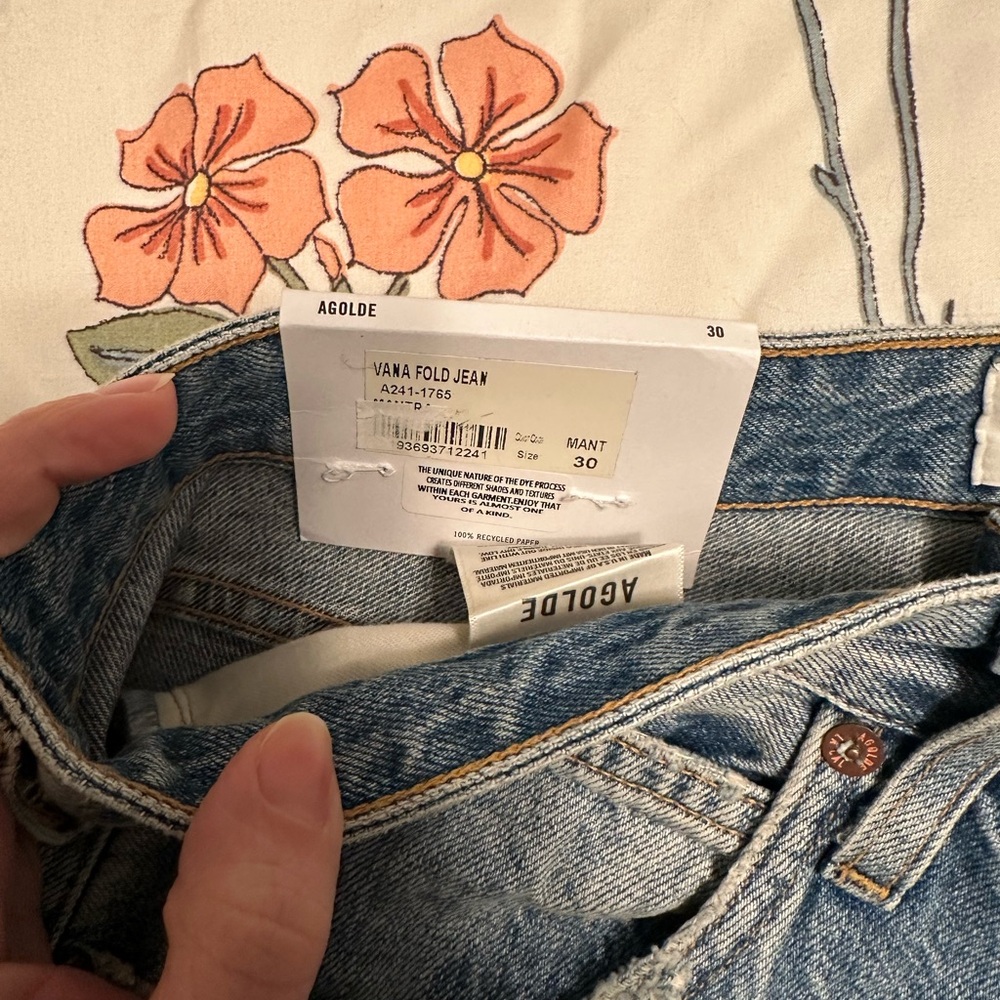 Agolde Vana Fold Wide Leg Jeans - Picture 10 of 11